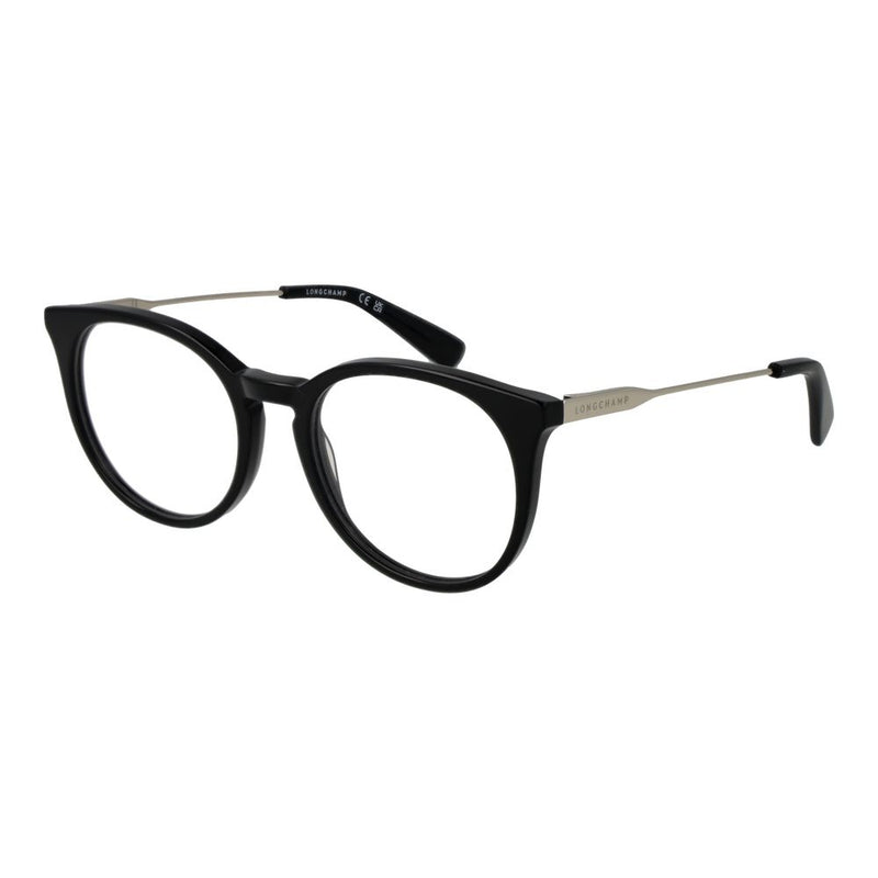 Monture de lunettes pour femmes Longchamp Noir - Design rond élégant