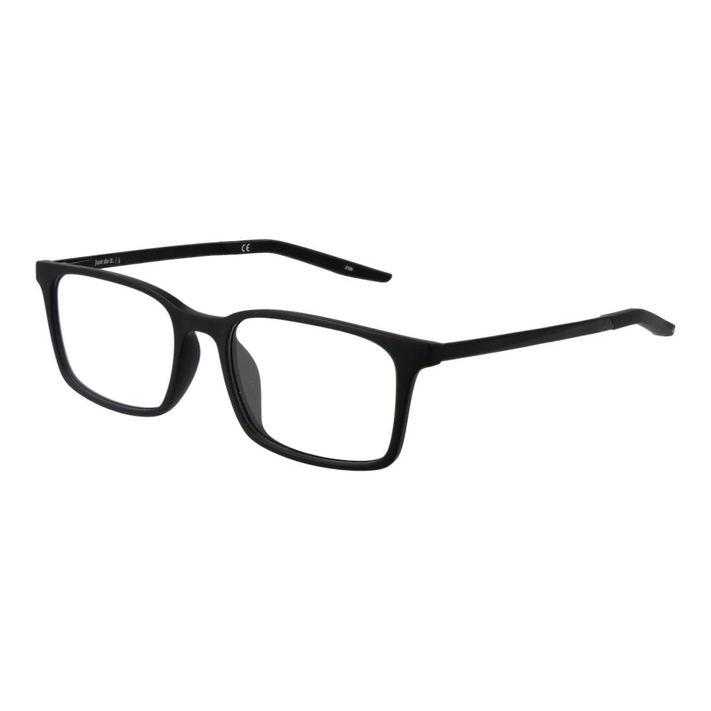 Nike Black Unisex Glasses Frame - Stylish Rectangle Design