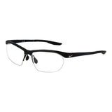 Nike Black Men Glasses Frame - Stylish Half-Rim Design