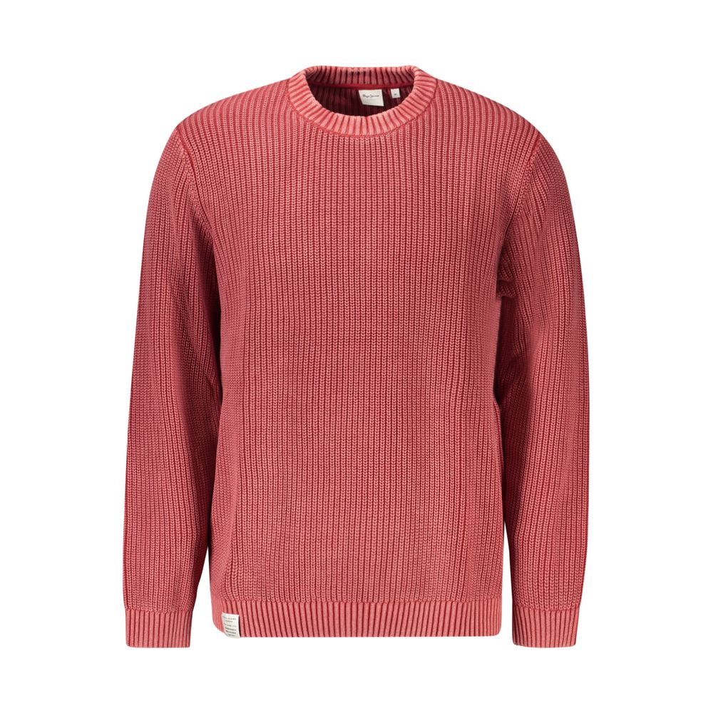 Pepe Jeans Red Cotton Men Sweater - Sustainable Fashion