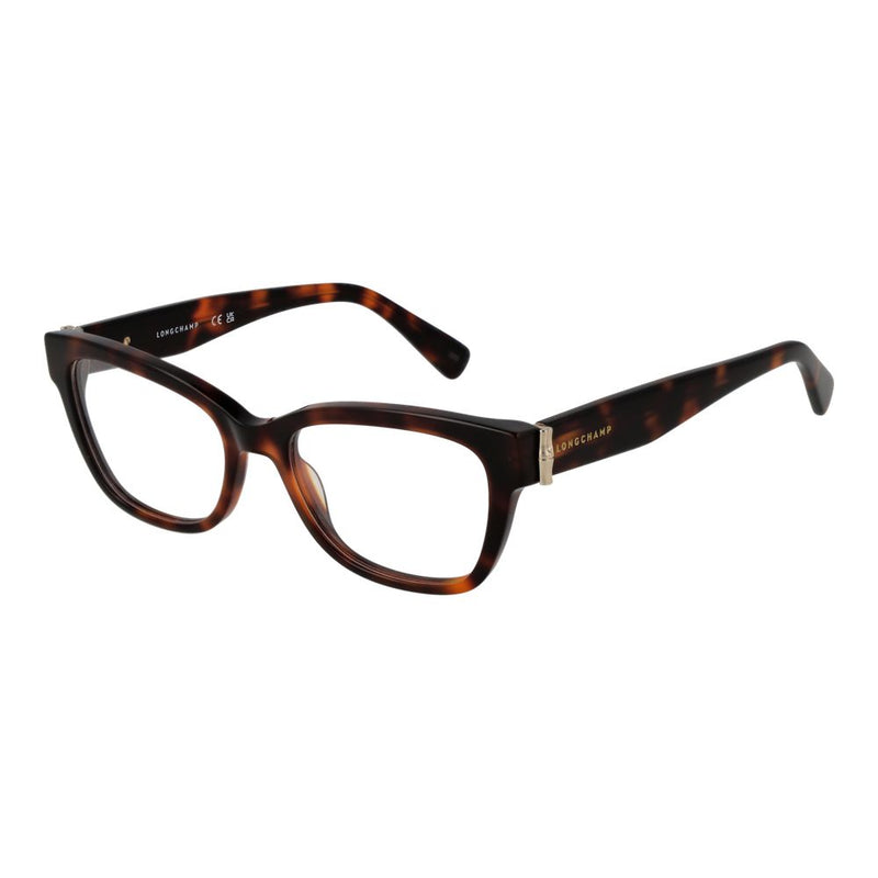 Longchamp Brown Women Glasses Frame - Elegant Acetate Design