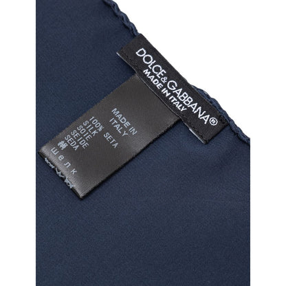 Dolce &amp; Gabbana Blauwe Zijden Pochet