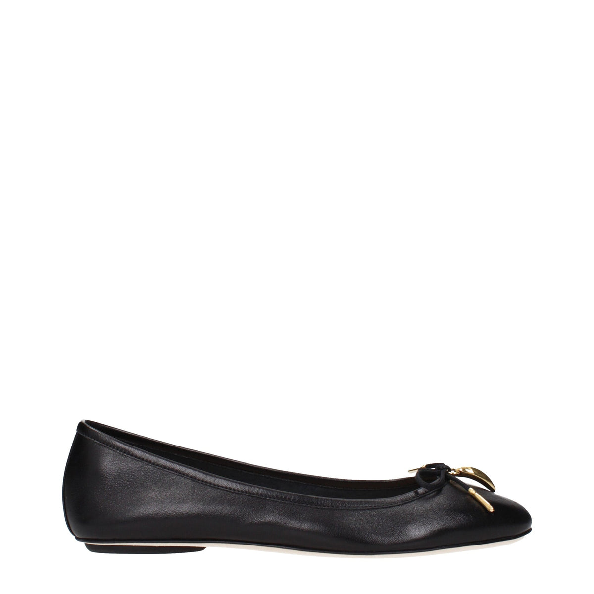 Chloé Black Leather Ballet Flats - Élégance et Confort