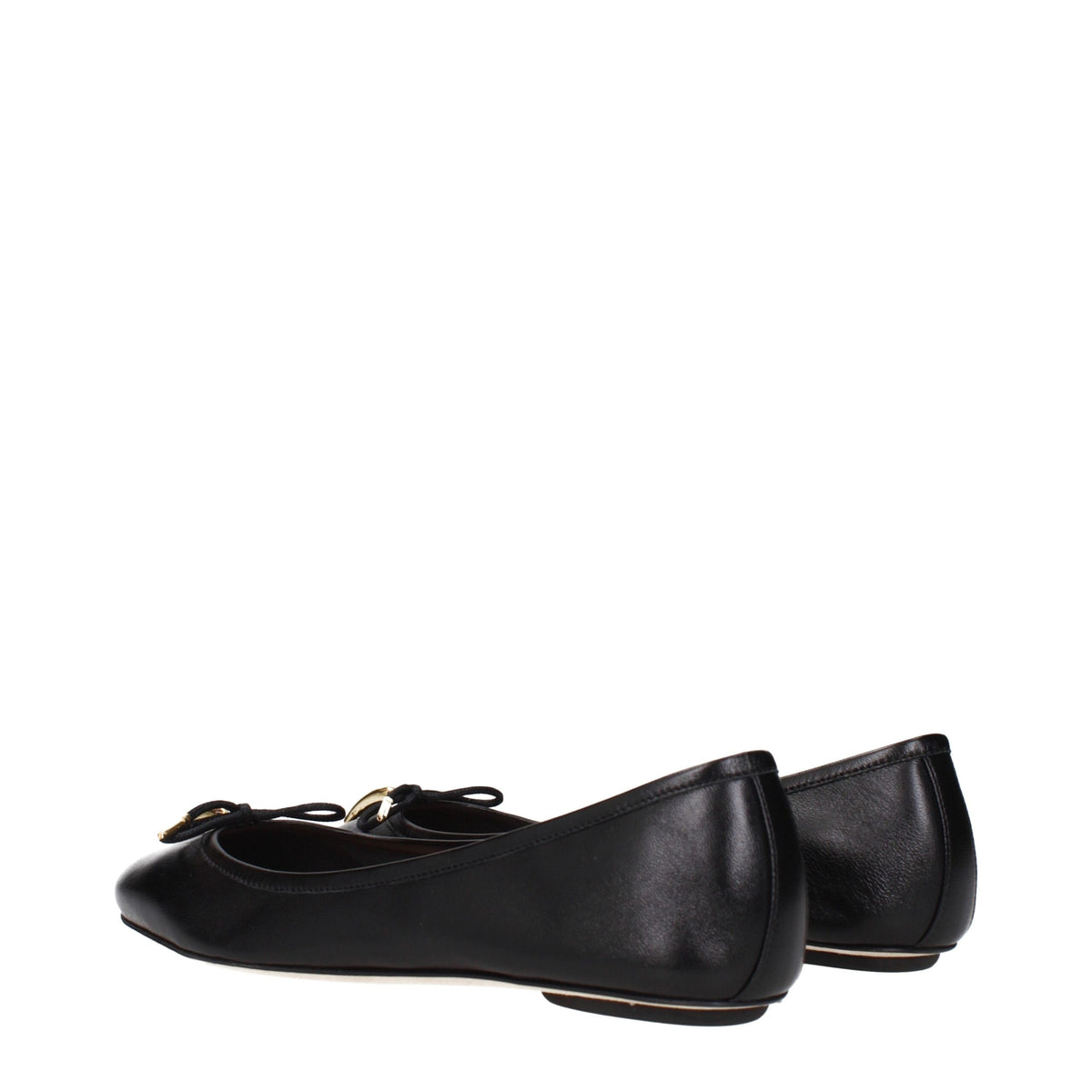 Chloé Black Leather Ballet Flats - Élégance et Confort