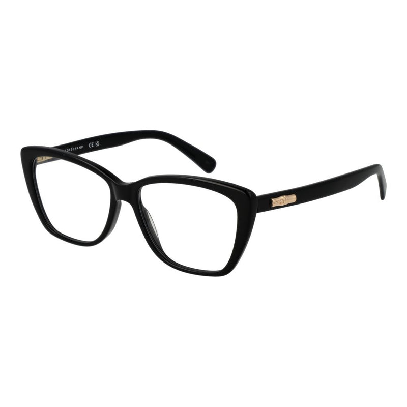 Longchamp Black Women Glasses Frame - Elegant Cat-Eye Style