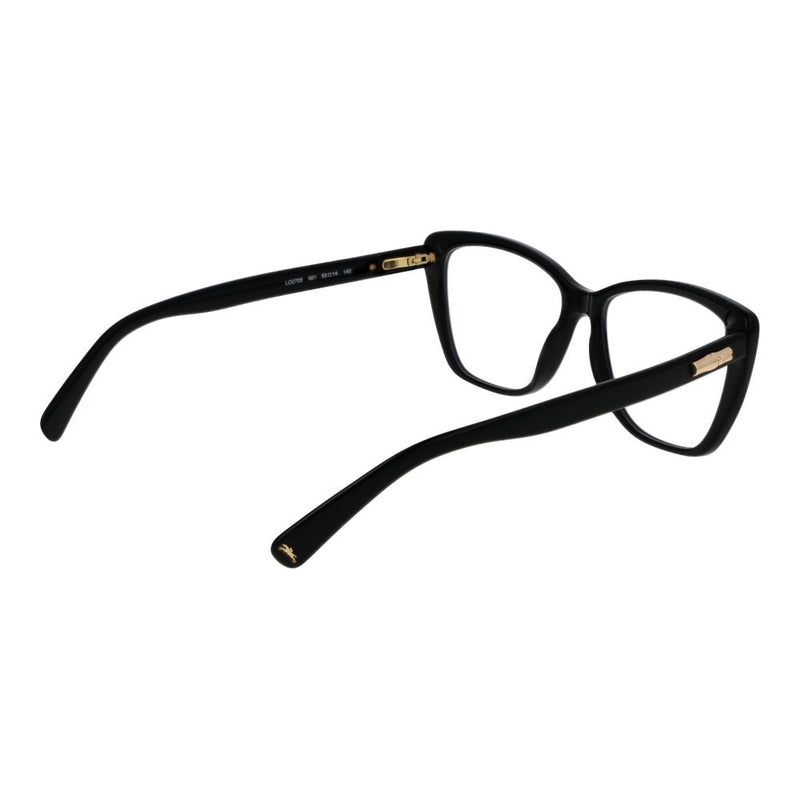 Longchamp Black Women Glasses Frame - Elegant Cat-Eye Style