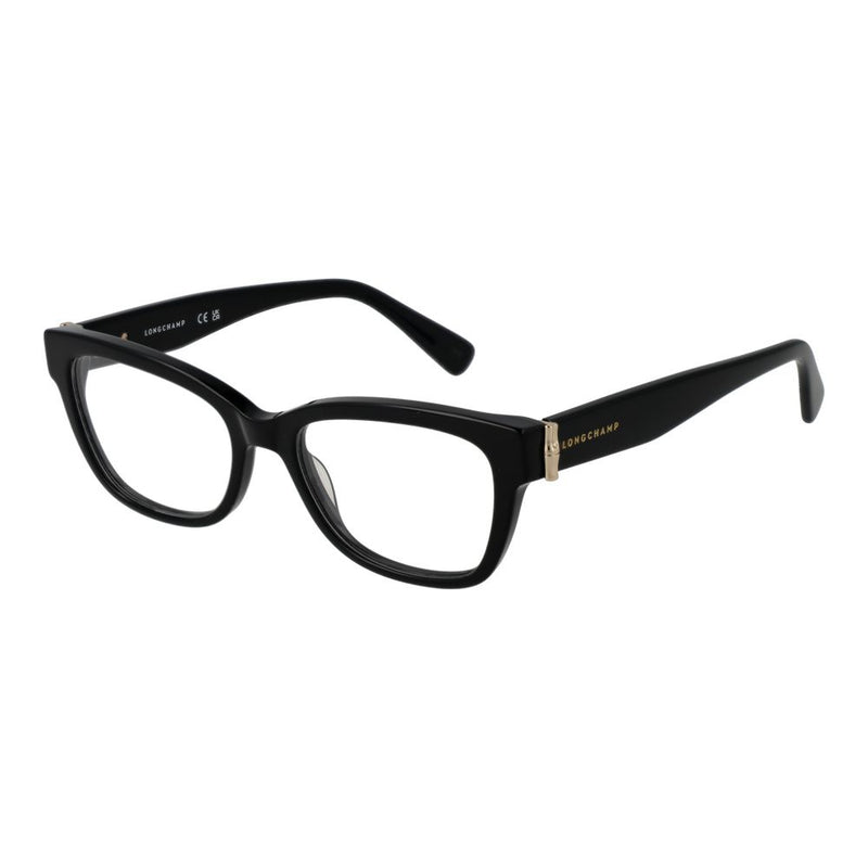 Longchamp Black Women Glasses Frame - Chic Cat-Eye Style