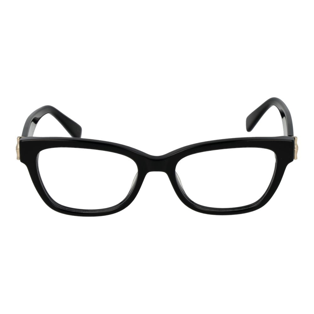 Longchamp Black Women Glasses Frame - Chic Cat-Eye Style