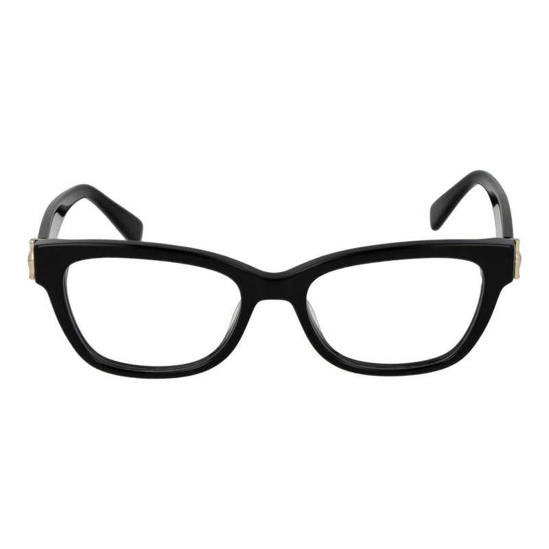 Longchamp Black Women Glasses Frame - Chic Cat-Eye Style