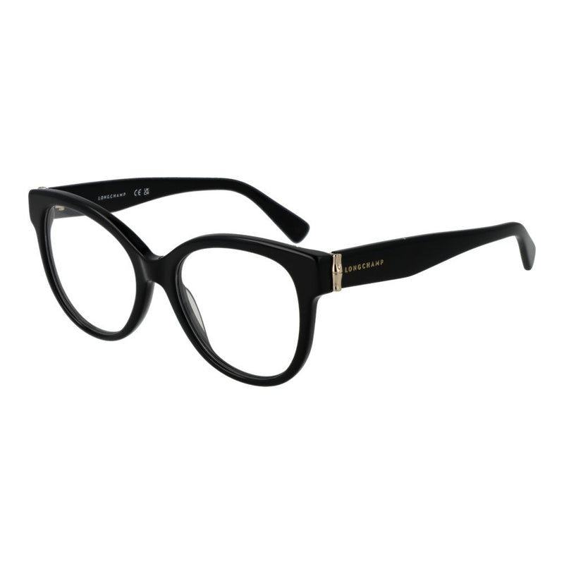 Longchamp Black Women Glasses Frame - Elegant Butterfly Style