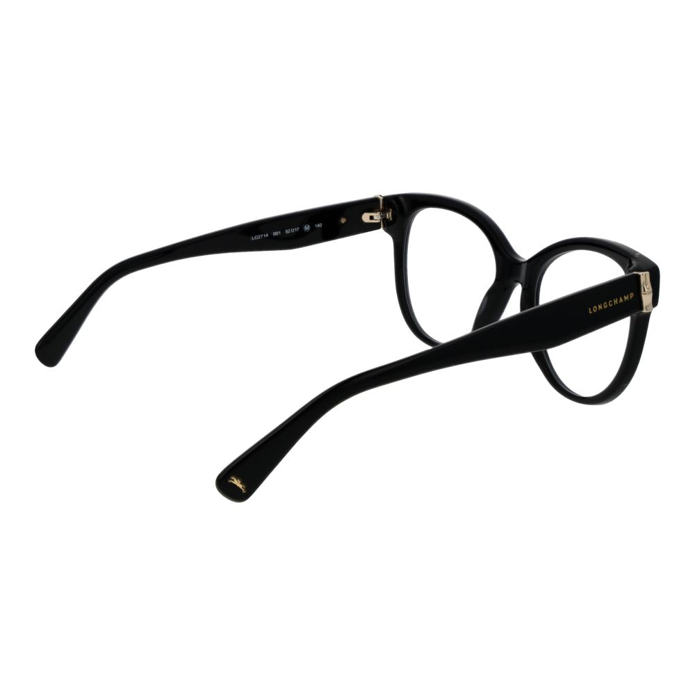 Longchamp Black Women Glasses Frame - Elegant Butterfly Style