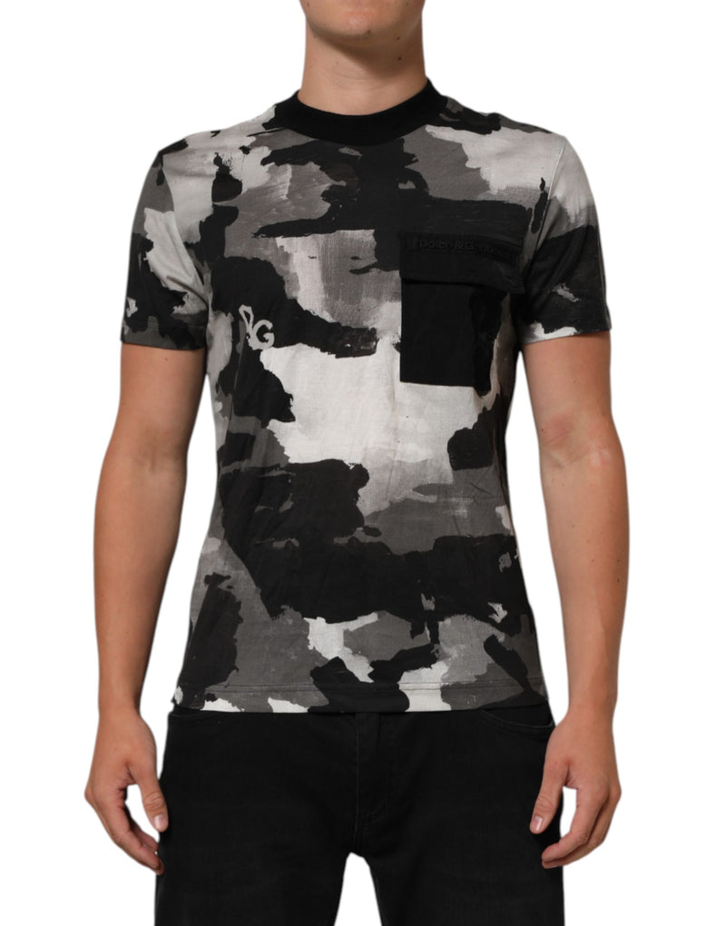T-shirt à manches courtes pour homme Dolce &amp; Gabbana à motif camouflage multicolore
