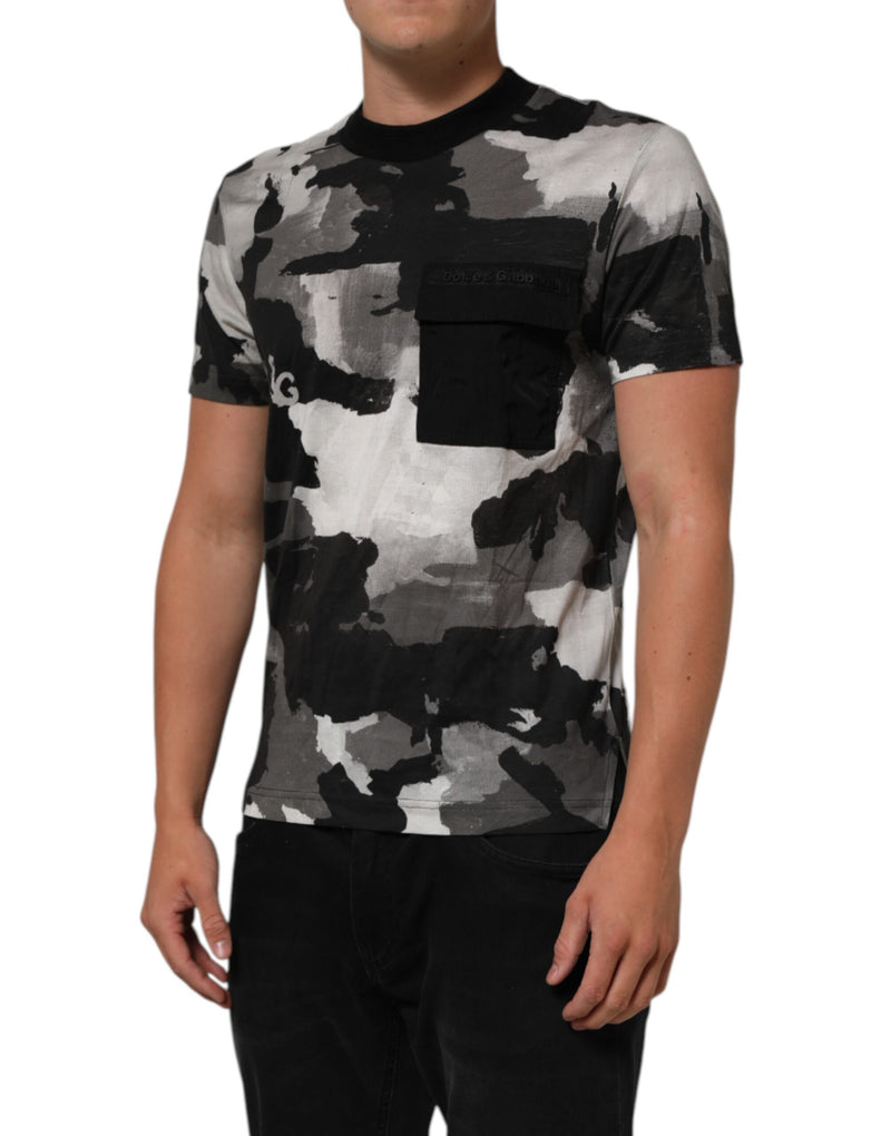 T-shirt à manches courtes pour homme Dolce &amp; Gabbana à motif camouflage multicolore