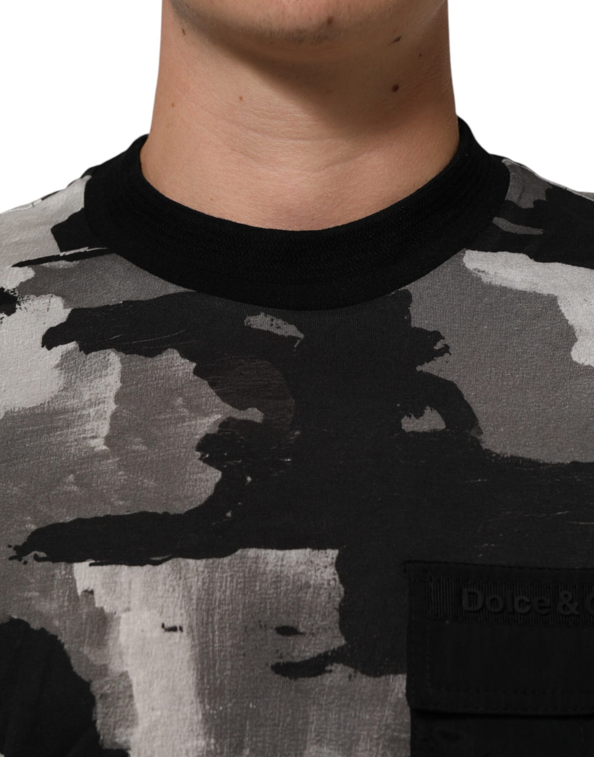 T-shirt à manches courtes pour homme Dolce &amp; Gabbana à motif camouflage multicolore