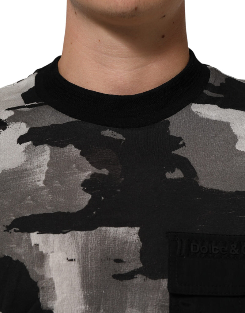 T-shirt à manches courtes pour homme Dolce &amp; Gabbana à motif camouflage multicolore
