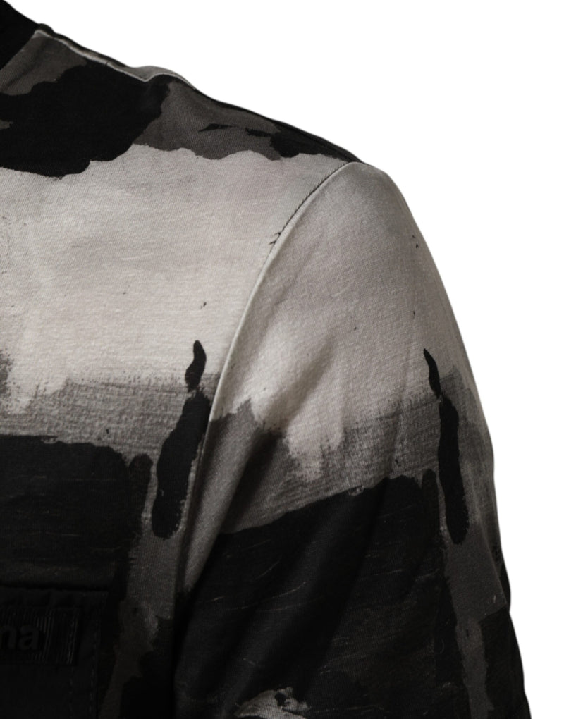T-shirt à manches courtes pour homme Dolce &amp; Gabbana à motif camouflage multicolore