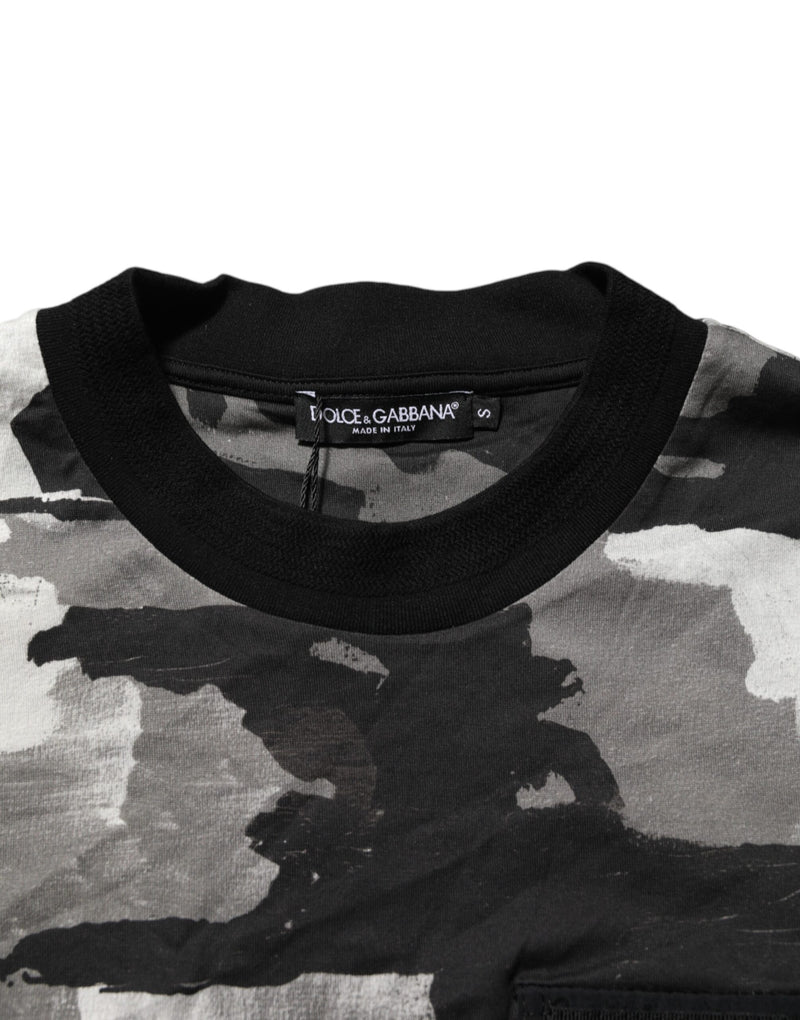 T-shirt à manches courtes pour homme Dolce &amp; Gabbana à motif camouflage multicolore