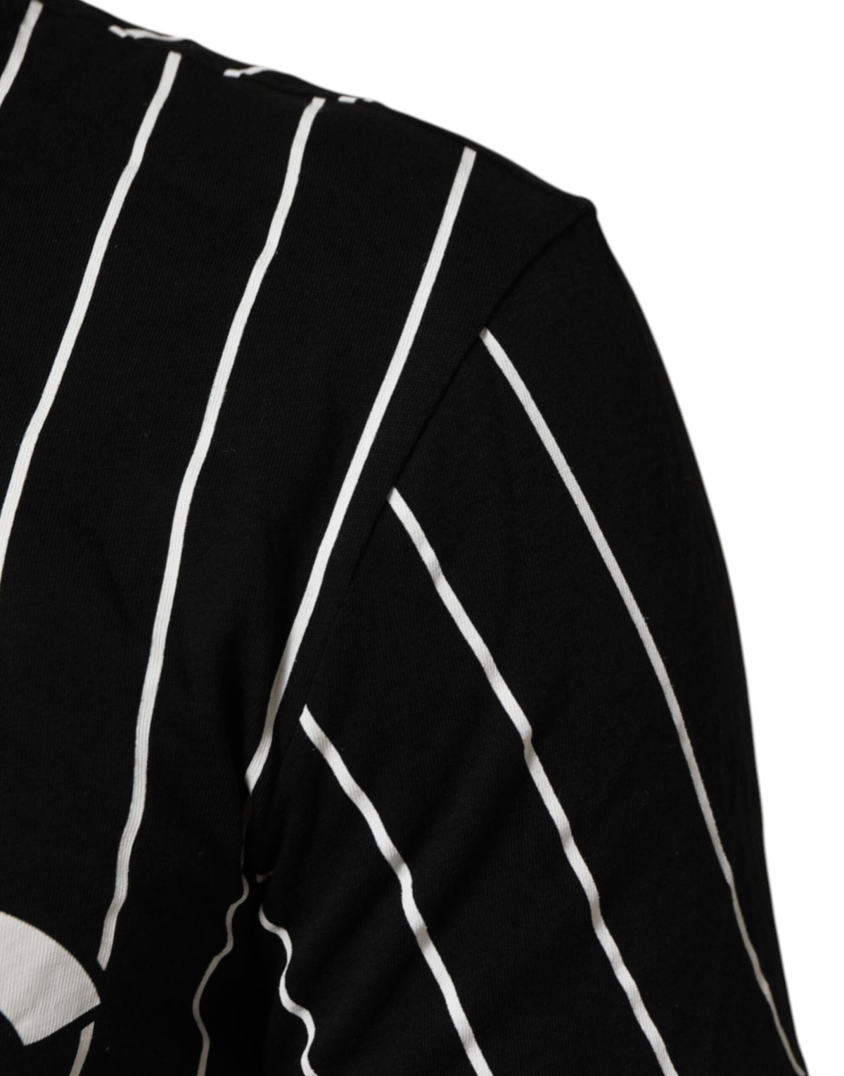 T-shirt en coton noir à pois et col rond de Dolce &amp; Gabbana