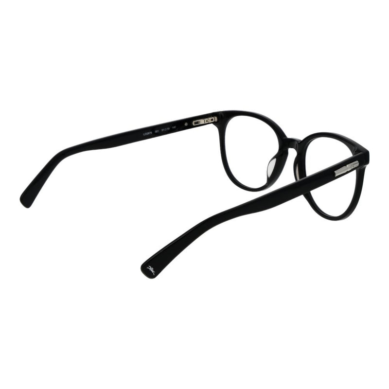 Longchamp Black Women Glasses Frame - Élégant Style Panto