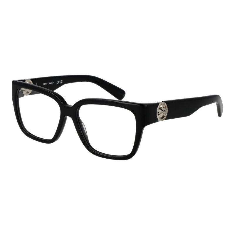 Monture de lunettes pour femmes Longchamp en acétate noir - Élégance intemporelle