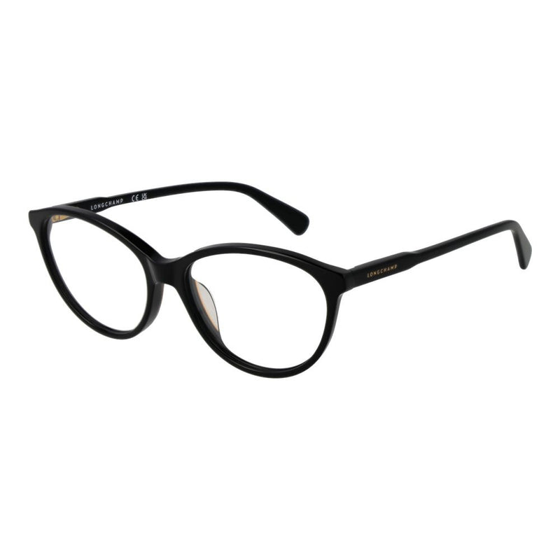 Longchamp Black Women Glasses Frame - Chic Cat-Eye Design
