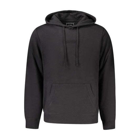 Hoodie en Coton Noir pour Homme Guess Jeans