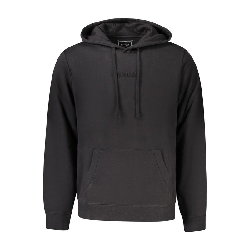 Hoodie en Coton Noir pour Homme Guess Jeans