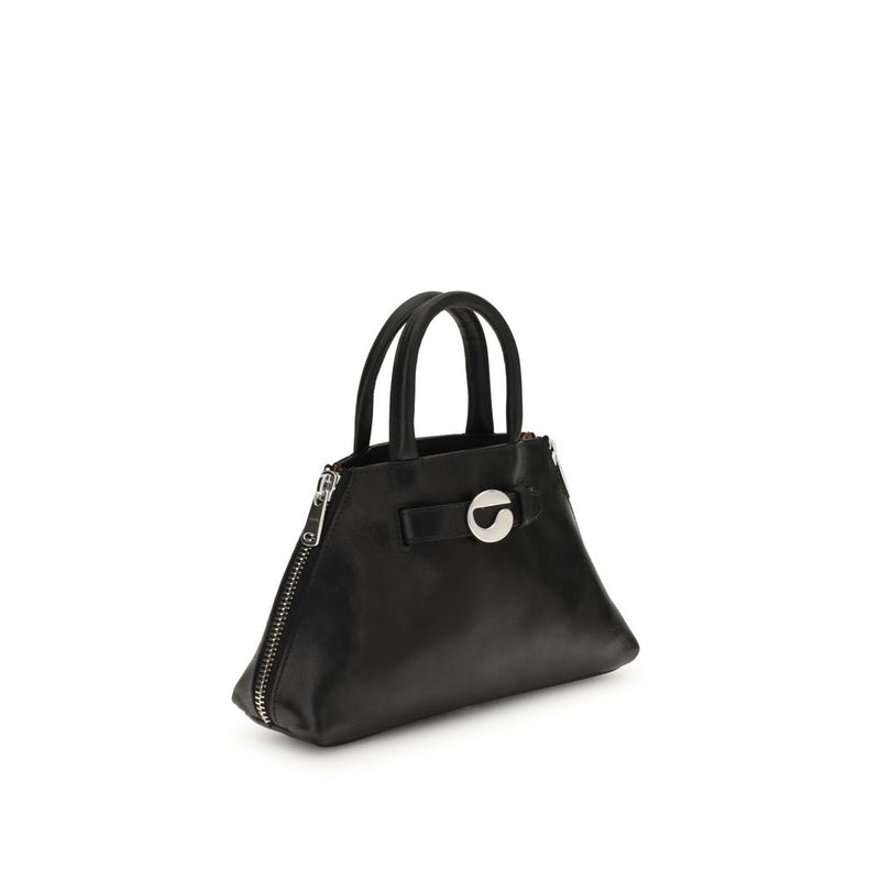 Coperni Mini Data Bag - Sac en Cuir Noir Élégant