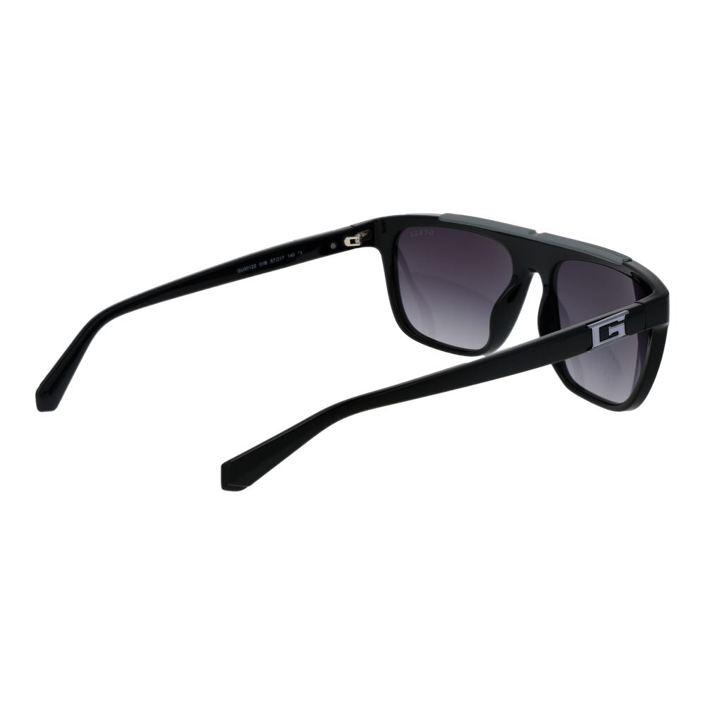Guess Black Stainless Steel Sunglasses for Men