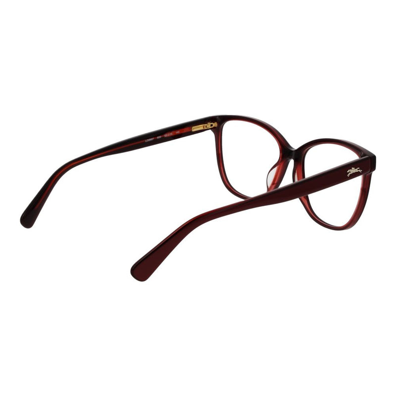 Longchamp Monture de Lunettes Femme Rouge - Design Papillon Élégant