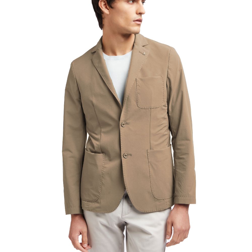 AT.P.CO Beige Blazer van Polyamide