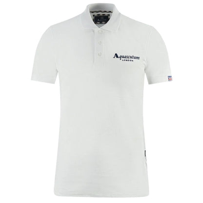 Wit katoenen poloshirt van Aquascutum