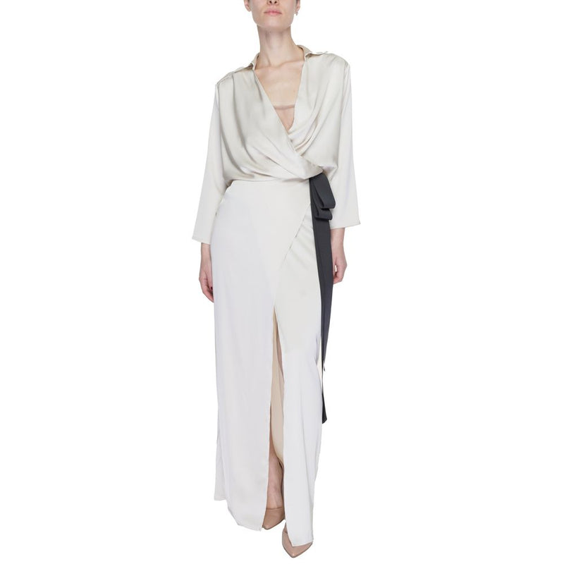 Robe Longue Beige Sandro Ferrone - Modèle S23XBDBELAMY