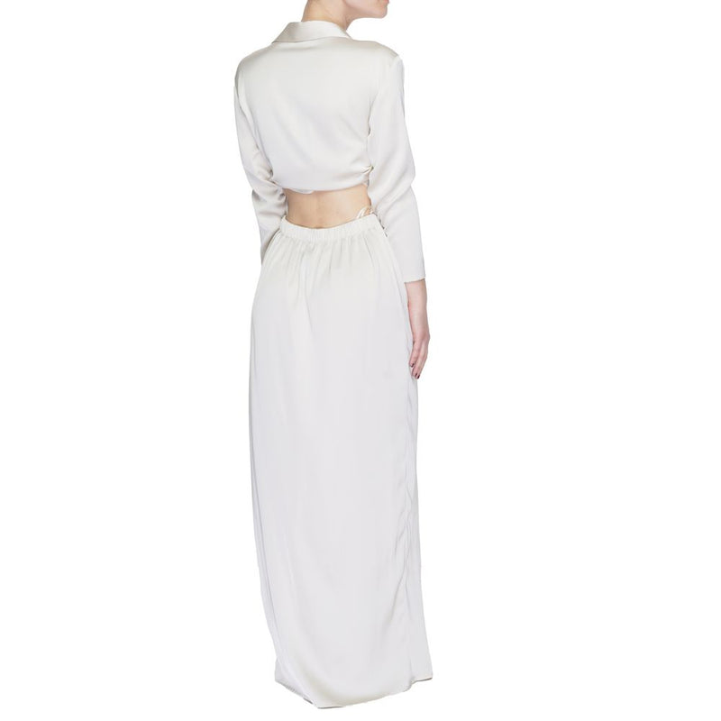 Robe Longue Beige Sandro Ferrone - Modèle S23XBDBELAMY