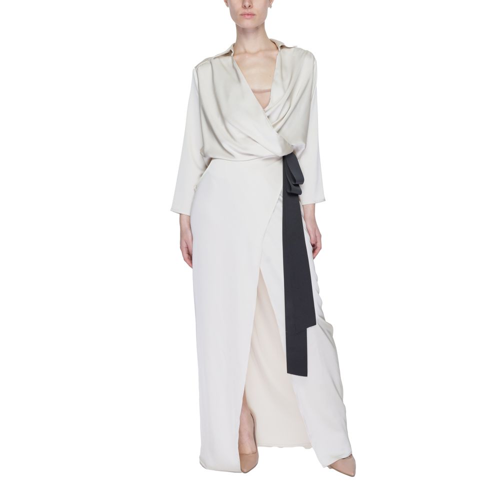 Robe Longue Beige Sandro Ferrone - Modèle S23XBDBELAMY
