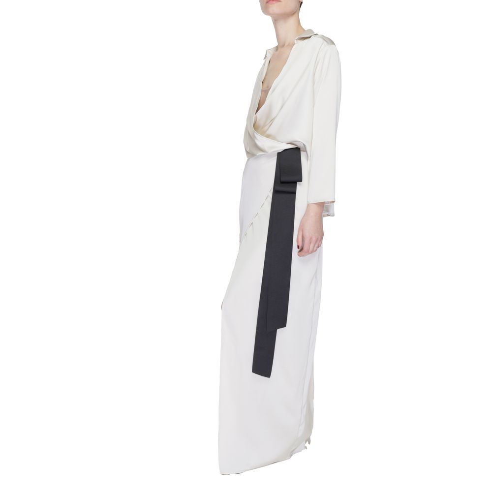 Robe Longue Beige Sandro Ferrone - Modèle S23XBDBELAMY