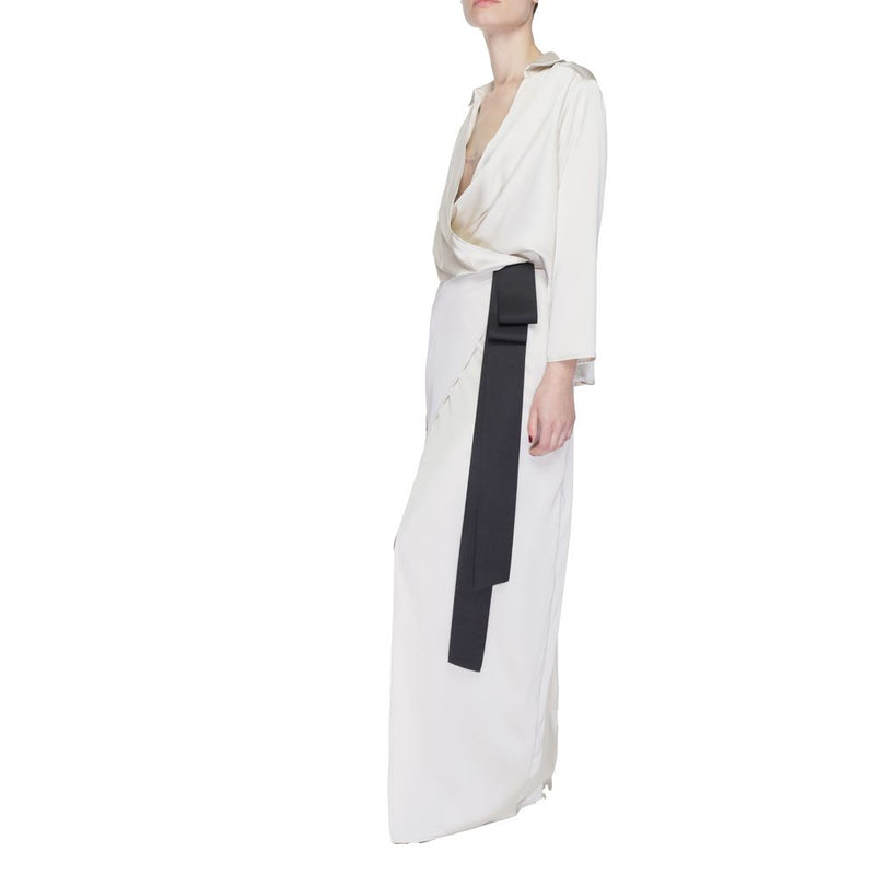 Robe Longue Beige Sandro Ferrone - Modèle S23XBDBELAMY