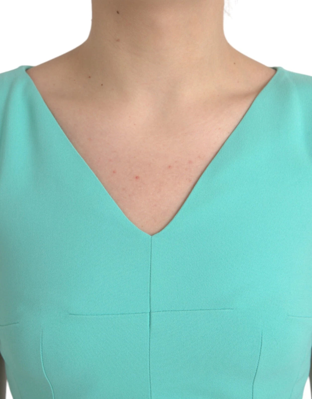 Robe Midi Sans Manches Dolce & Gabbana Verte en Viscose