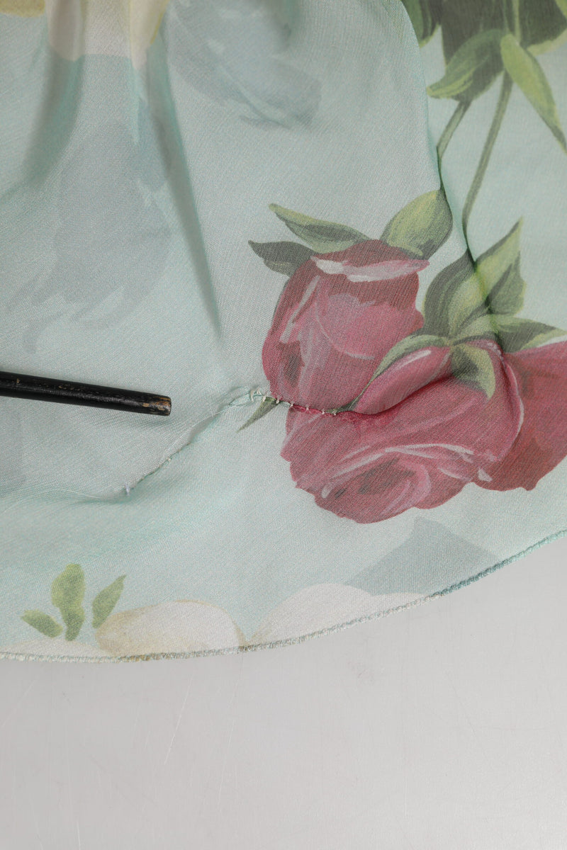 Robe Maxi Longue à Imprimé Floral Bleu Dolce & Gabbana
