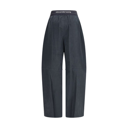Pantalon Alexander Wang avec taille élastique et logo jacquard contrastant.