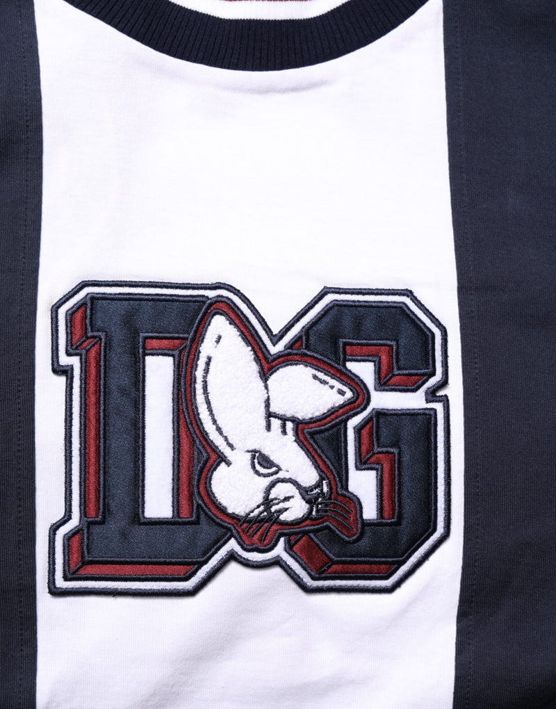 Dolce &amp; Gabbana Multicolor gestreept katoenen heren T-shirt met ronde hals