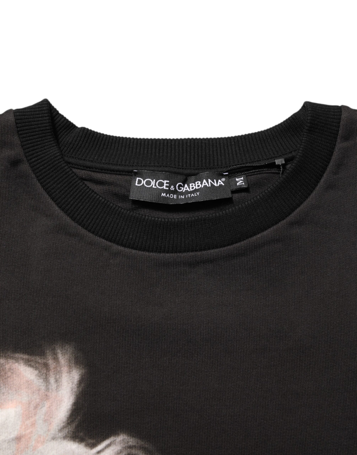 T-shirt en coton à col rond noir Marilyn Monroe de Dolce &amp; Gabbana