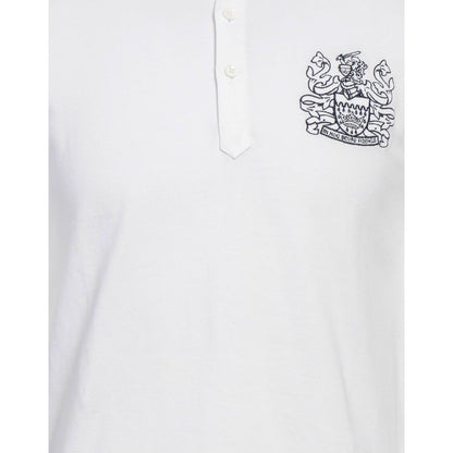 Wit katoenen poloshirt van Aquascutum
