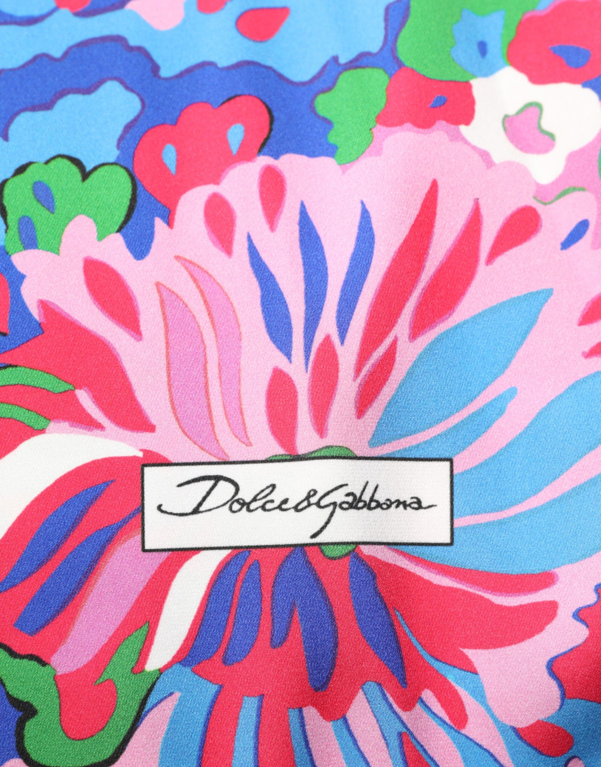 Dolce & Gabbana Multicolor Floral Print Silk Tunic Blouse