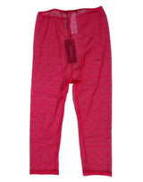 Dolce & Gabbana Fuchsia Logo Lace Tight Midi Trousers