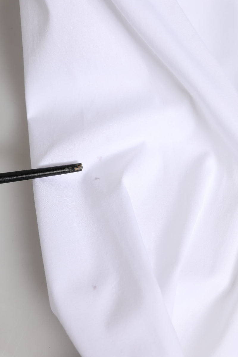 Dolce & Gabbana Chemise Blanche en Coton à Col Structuré