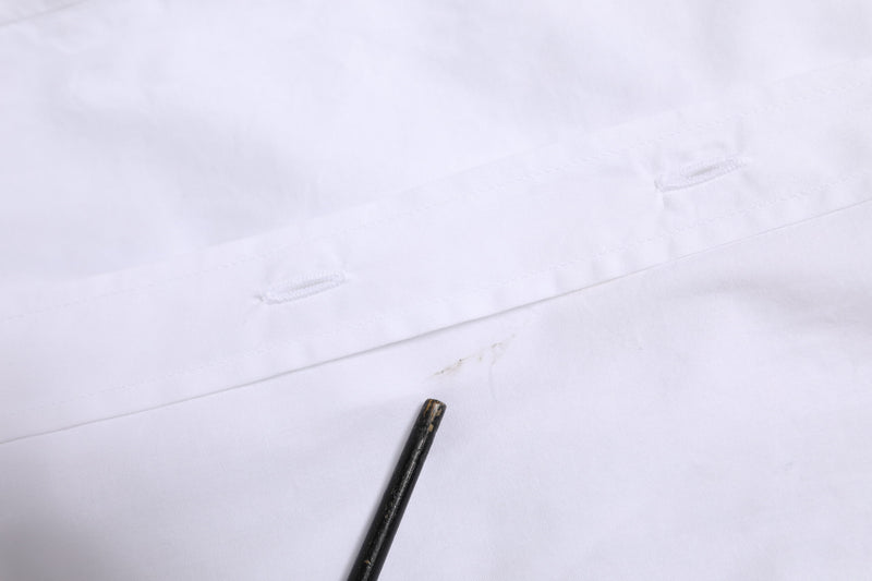 Dolce & Gabbana Chemise Blanche à Col Longues Manches