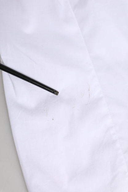 Dolce & Gabbana White Collared Long Sleeves Dress Shirt Top