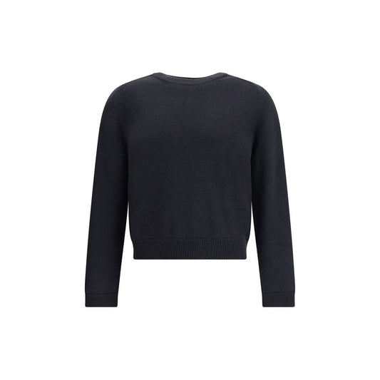 Our Legacy True Roundneck in Off Black Rustic Merino