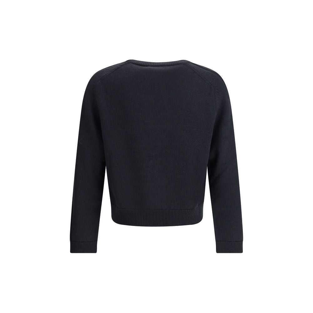 Our Legacy True Roundneck in Off Black Rustic Merino